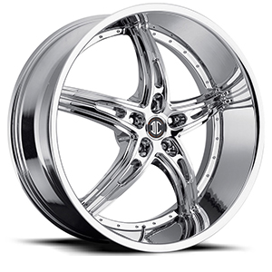 Crave Number 25 Chrome 22 X 9.5 Inch Wheels