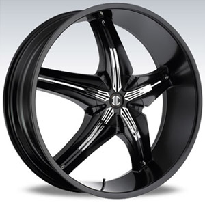 Crave Number 15 Black Chrome Insert 2 22 X 9.5 Inch Wheels