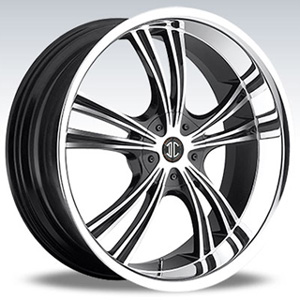 Crave Number 2 Gun Metal Machine Face Chrome Lip 16 X 7 Inch Wheels