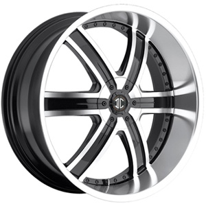Crave Number 4 Machined Black 26 X 9.5 Inch Wheels