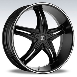 Crave Number 5 Black Diamond 18 X 7.5 Inch Wheels