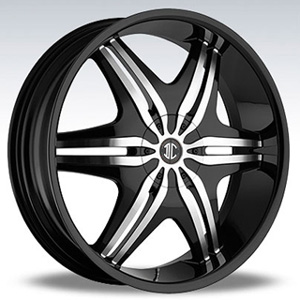 Crave Number 6 Black Machine 22 X 8 Inch Wheels