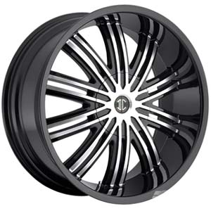 Crave Number 7 Black Machined 22 X 10 Inch Wheels