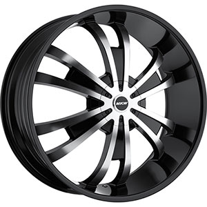 MKW Type 109 Machined Face Black Lip 22 X 9.5 Inch Wheel