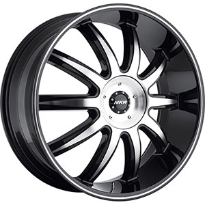MKW Type 112 Black 22 X 9.5 Inch Wheel