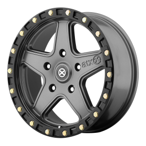 American Racing  AX194 Ravine 17X9 Matte Gray With Black Reinforcing