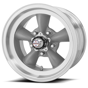 American Racing VN105D Torq Thurst D 15X4.5 Torg Thurst Gray with Machined Lip