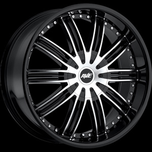 Avenue type 603 Black Machined 20 X 8 Inch Wheel
