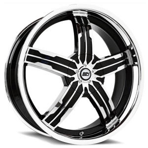 BBY 809 18X7.5 Black Machined