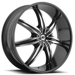 BBY 946 20X8.5 Gloss Black Machined