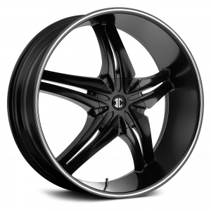 Black Diamond Number 15 26X9.5 Black with Machined Stripe