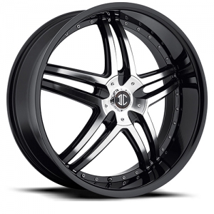 Black Diamond Number 17 20X8 Black Machined