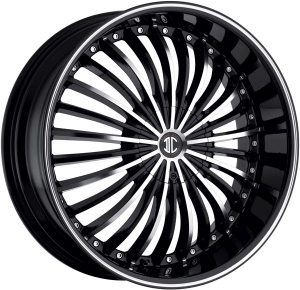 Black Diamond Number 19 22X9.5 Black Machined