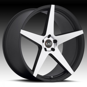 Blaque Diamond BD-300 22X9 Matte Black with Machined Face