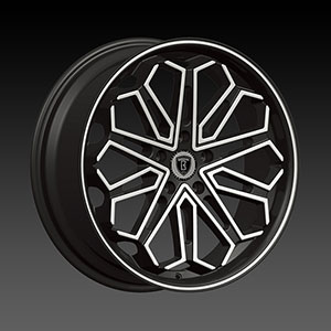 Borghini BW B17 20 X 7.5 Inch Black Machined Wheel