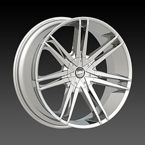 Borghini BW B20 22 X 9.5 Inch Chrome Wheel