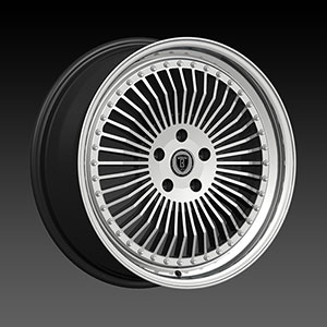 Borghini BW B21 18 X 7.5 Inch Black Machined Wheel