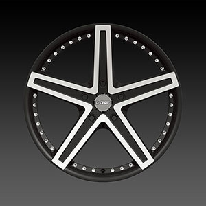 DCenti DW 6A Black Machined 20 X 9 Inch Wheel