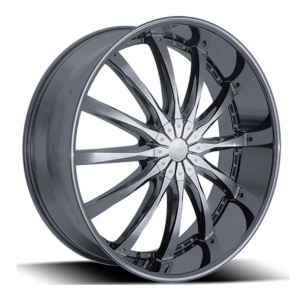 Dcenti DW 8 20X8.5 Gun Metal Machined with Aluminum Cap