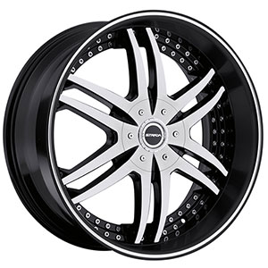 Strada Denaro Black Machined Face 22 X 9.5 Inch Wheels