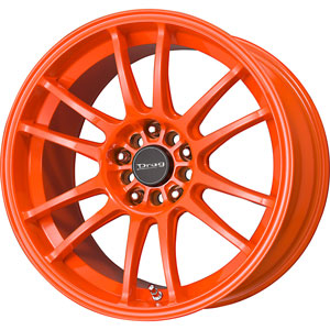 Drag DR 38 Neon Orange 17 X 9 Inch Wheels