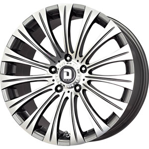Drag DR 43 Gun Metal with Machined Face 18 X 8.5 Inch Wheels