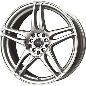 Drag DR 50 Silver Machined Face 15 X 6.5 Inch Wheels
