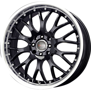 Drag DR 19 Gloss Black Machined Lip 16 X 7 Inch Wheels