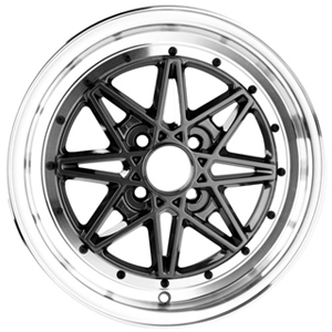 Drag DR 20 Gun Metal Machined Lip 15 X 7 Inch Wheels