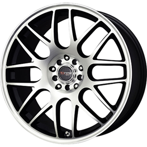 Drag DR 34 Flat Black Machined Face 18 X 8 Inch Wheels