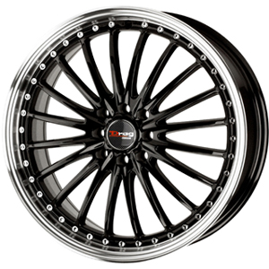 Drag DR 36 Gloss Black Machined Lip 18 X 7.5 Inch Wheels