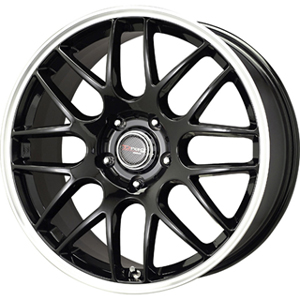 Drag DR 37 Gloss Black Machined Lip 18 X 8 Inch Wheels