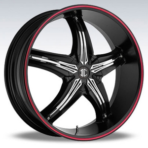 Fiero Number 5 22X8.5 Black