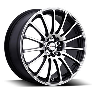 Forza 311 Black with Machined Face 18 X 7.5 IInch Wheel