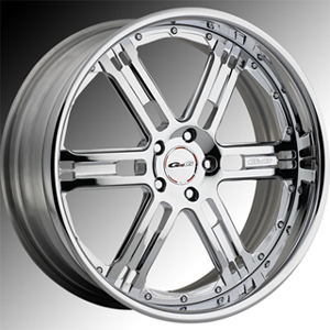 GFG Baghdad 6 Chrome 22 X 9 Inch Wheels
