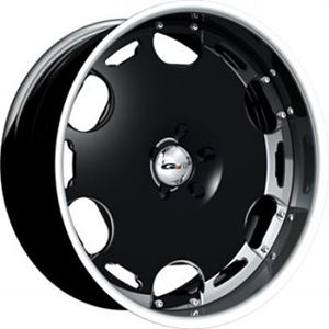 GFG Brasta Matte Black 22 X 8 Inch Wheels