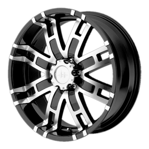 Helo HE835 20X9 Gloss Black Machined