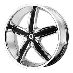 Helo HE844 20X8 Chrome Plated With Gloss Black Accents