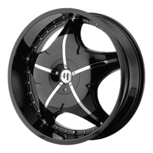 Helo HE846 24X9 Gloss Black With Removable Chrome Accents