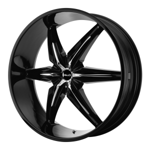 Helo HE866 24X9.5 Chrome Plated With Gloss Black Accents
