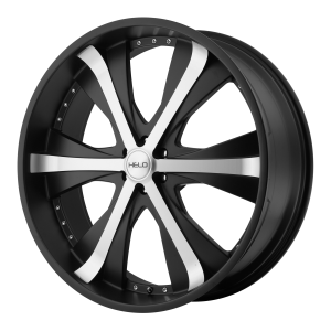 Helo HE869 22X9.5 Satin Black With Machined Face