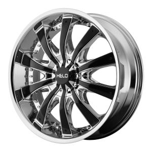 Helo HE875 26X9.5 Chrome Plated With Gloss Black Accents