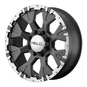 Helo HE878 18X9 Dark Silver With Machined Flange