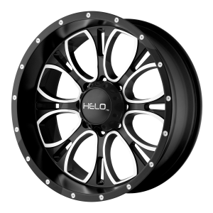 Helo HE879 17X9 Gloss Black Machined And Milled