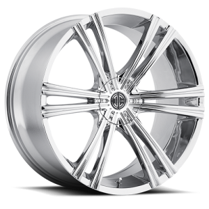 II Crave Number 28 20X10 Chrome