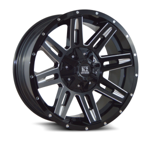 K2 Offroad Dome 20X9 Gloss Black Machined