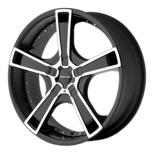 KMC KM663 Swindle 17X7.5 Matte Black Machined