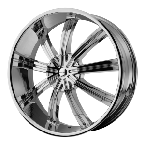 KMC KM672 Widow 20X8.5 Chrome Plated