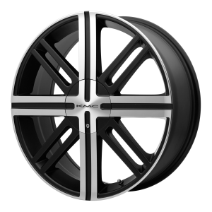 KMC KM675 Splice 17X7 Satin Black With Machined Face