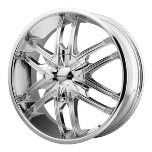 KMC KM678 Splinter 24X9.5 Chrome Plated
